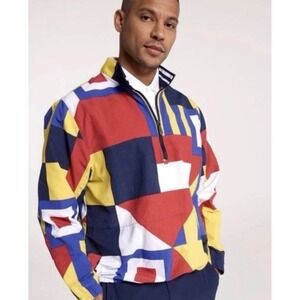 Walter Hagen Clubhouse Mens XL Sailing Flags 1/4 Zip Pullover Jacket NWT $98